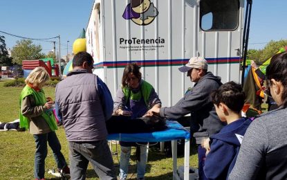 Nueva jornada de trabajo comunitario en el barrio Santa María de La Pampa