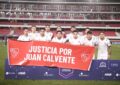 Los jugadores de Independiente pidieron justicia por Juan Calvente