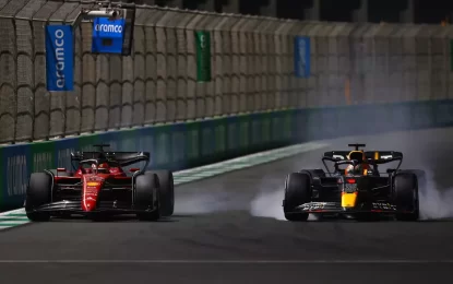 F1: Verstappen ganó en Arabia Saudita tras pasar a Leclerc en una apasionante carrera
