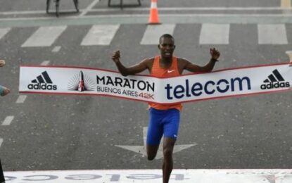 Podio keniano y cuatro argentinos entre los 10 primeros de la Maratón BA