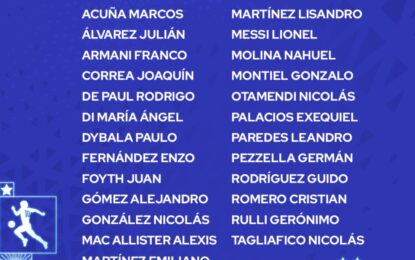 Scaloni dio la lista para el Mundial sin Ángel Correa