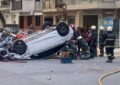 Choque y vuelco en Palermo: uno de los conductores se habría quedado dormido
