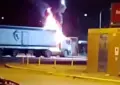 La violencia en Rosario no se detiene: prendieron fuego un camión frigorífico